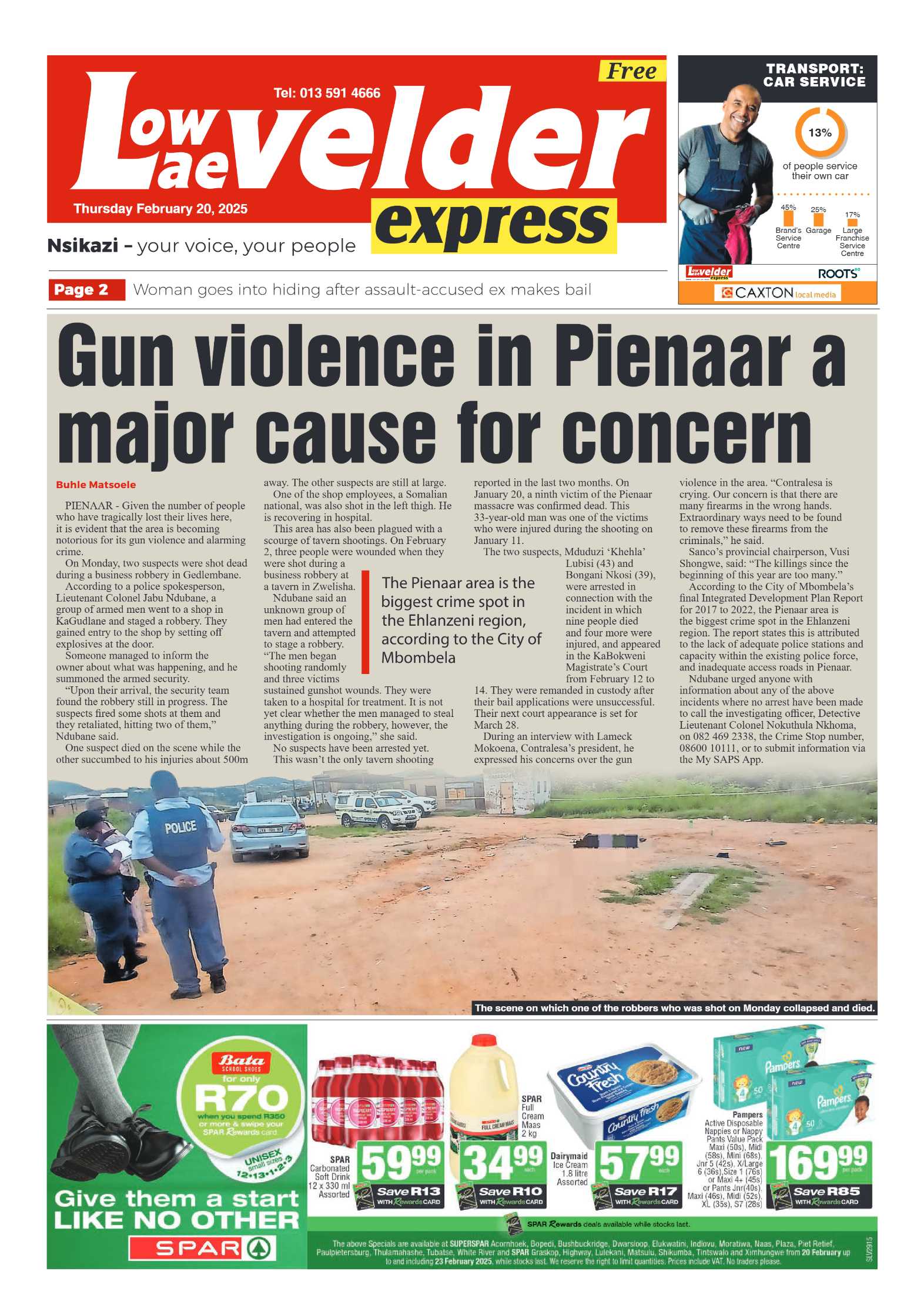 Lowvelder Express 20 February 2025 page 1