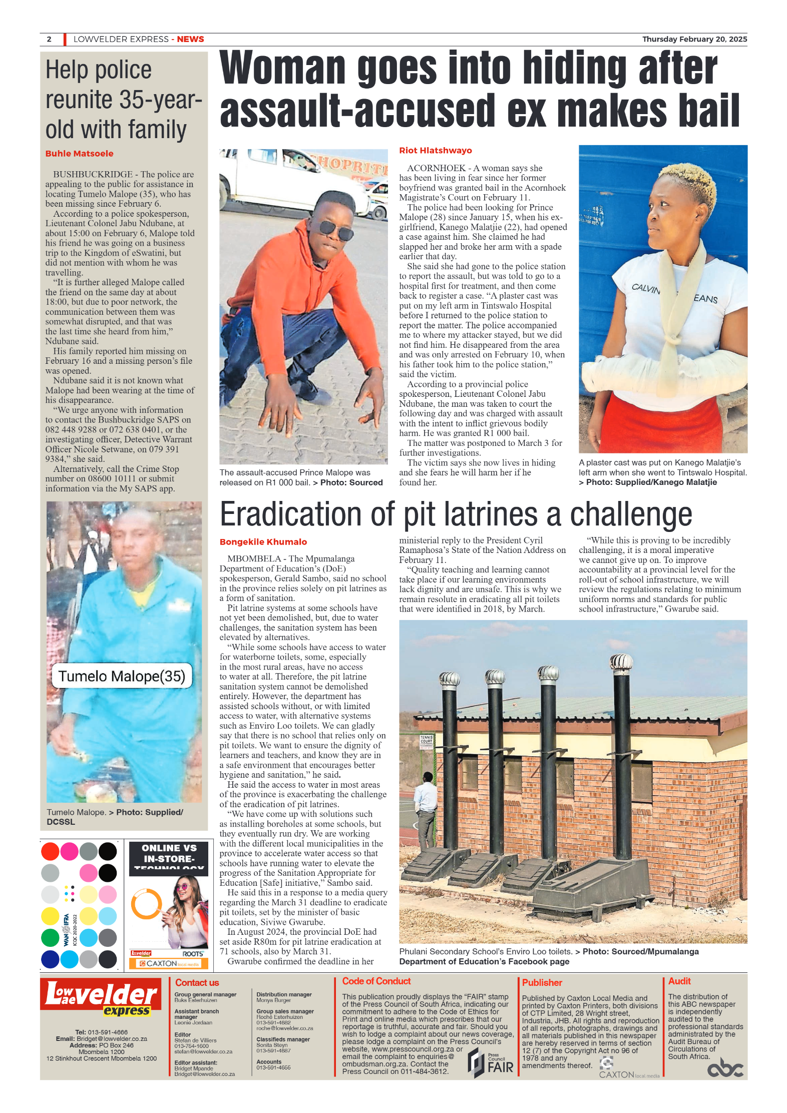 Lowvelder Express 20 February 2025 page 2