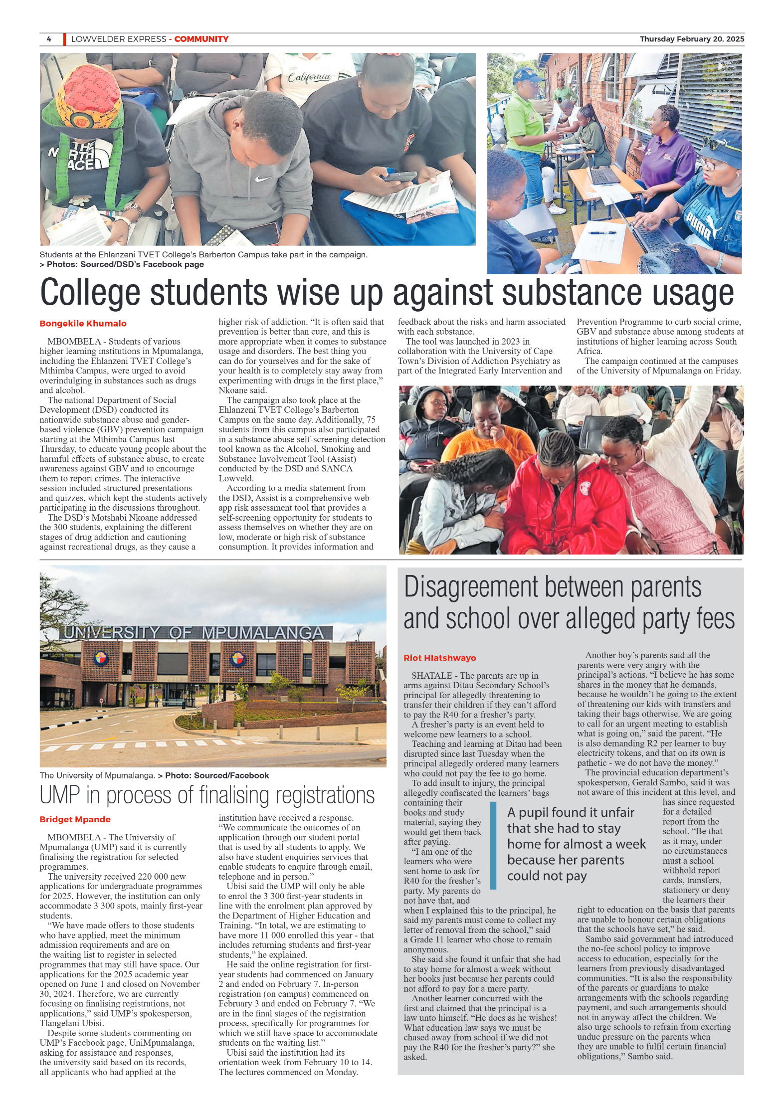 Lowvelder Express 20 February 2025 page 4