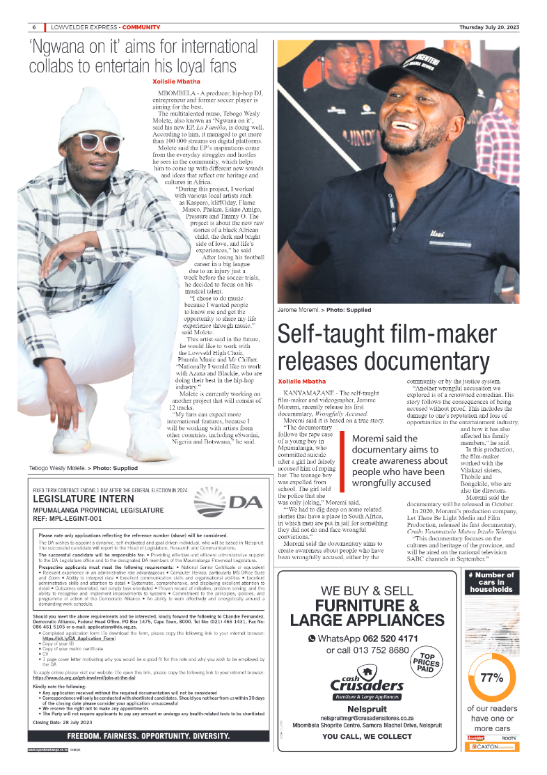 Lowvelder Express 20 July 2023 page 6