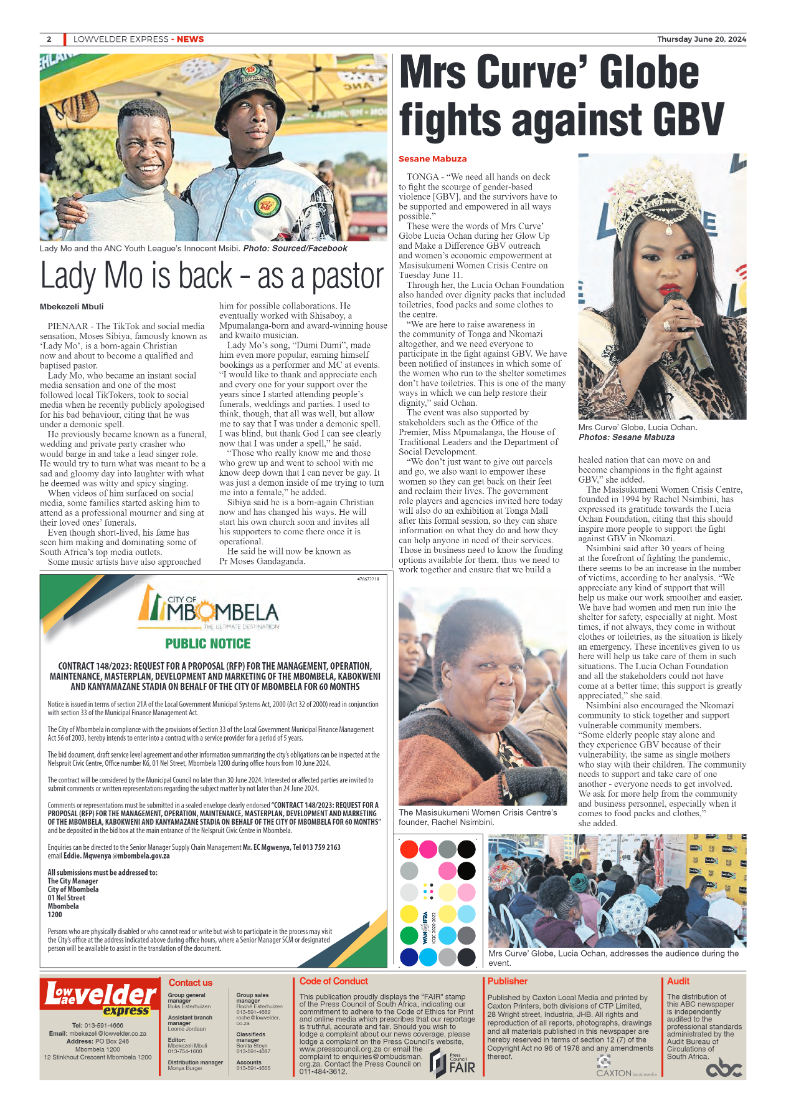 Lowvelder Express 20 June 2024 page 2