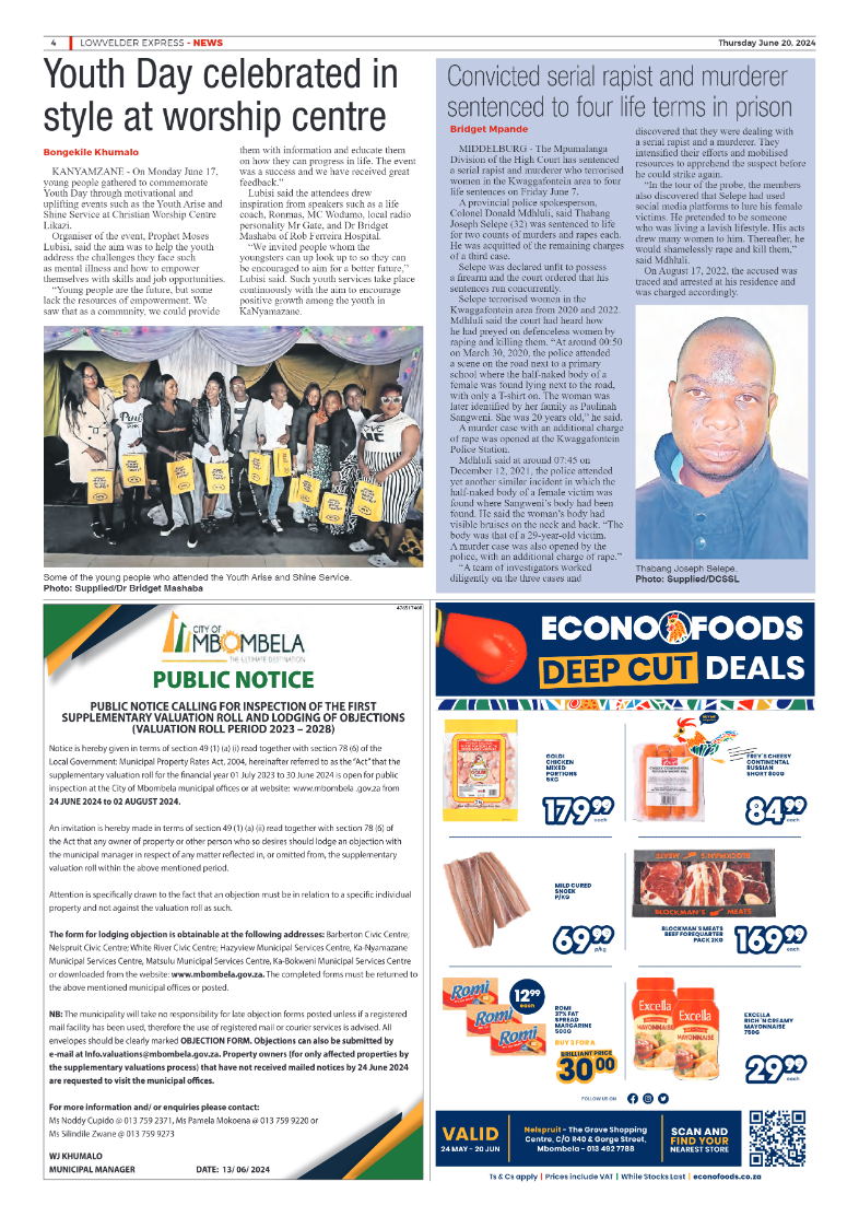Lowvelder Express 20 June 2024 page 4