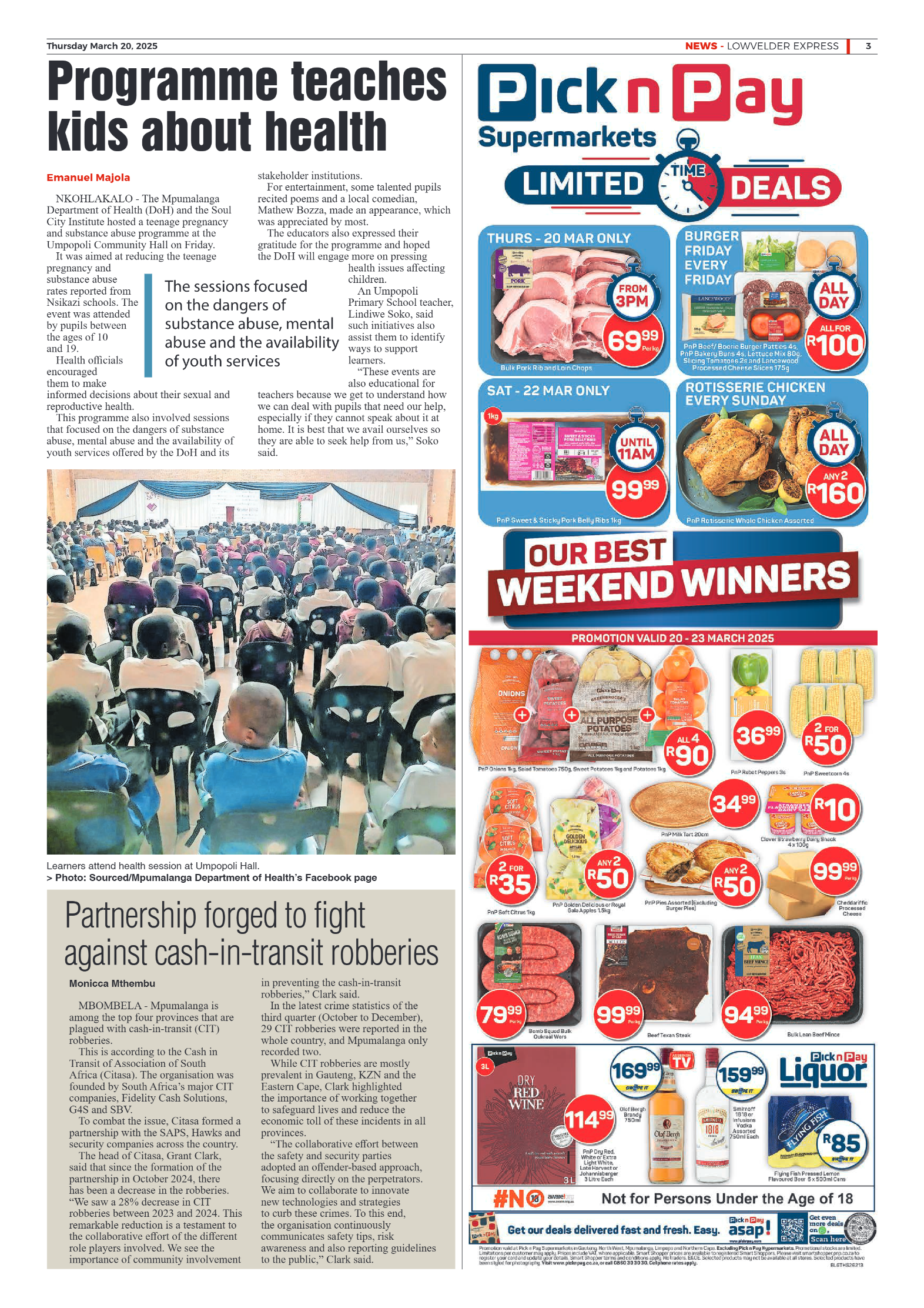 Lowvelder Express 20 March 2025 page 3