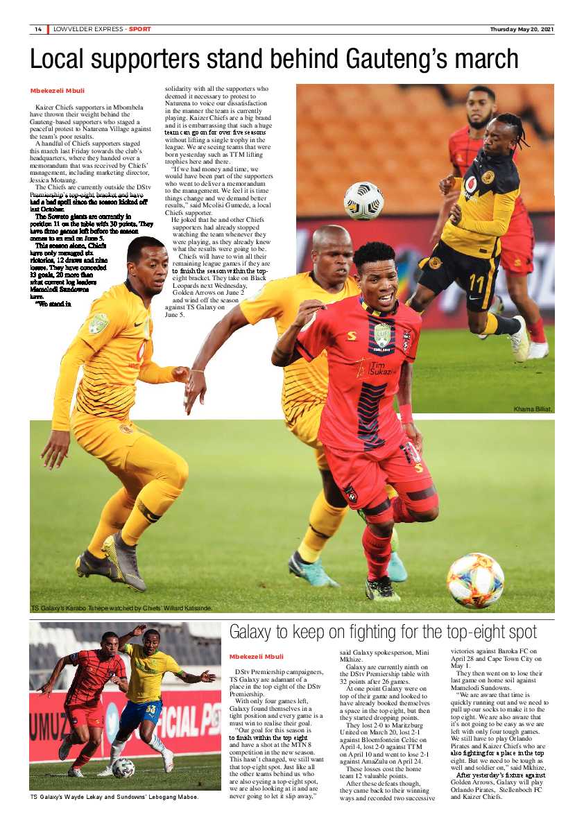 Lowvelder Express 20 May 2021 page 14