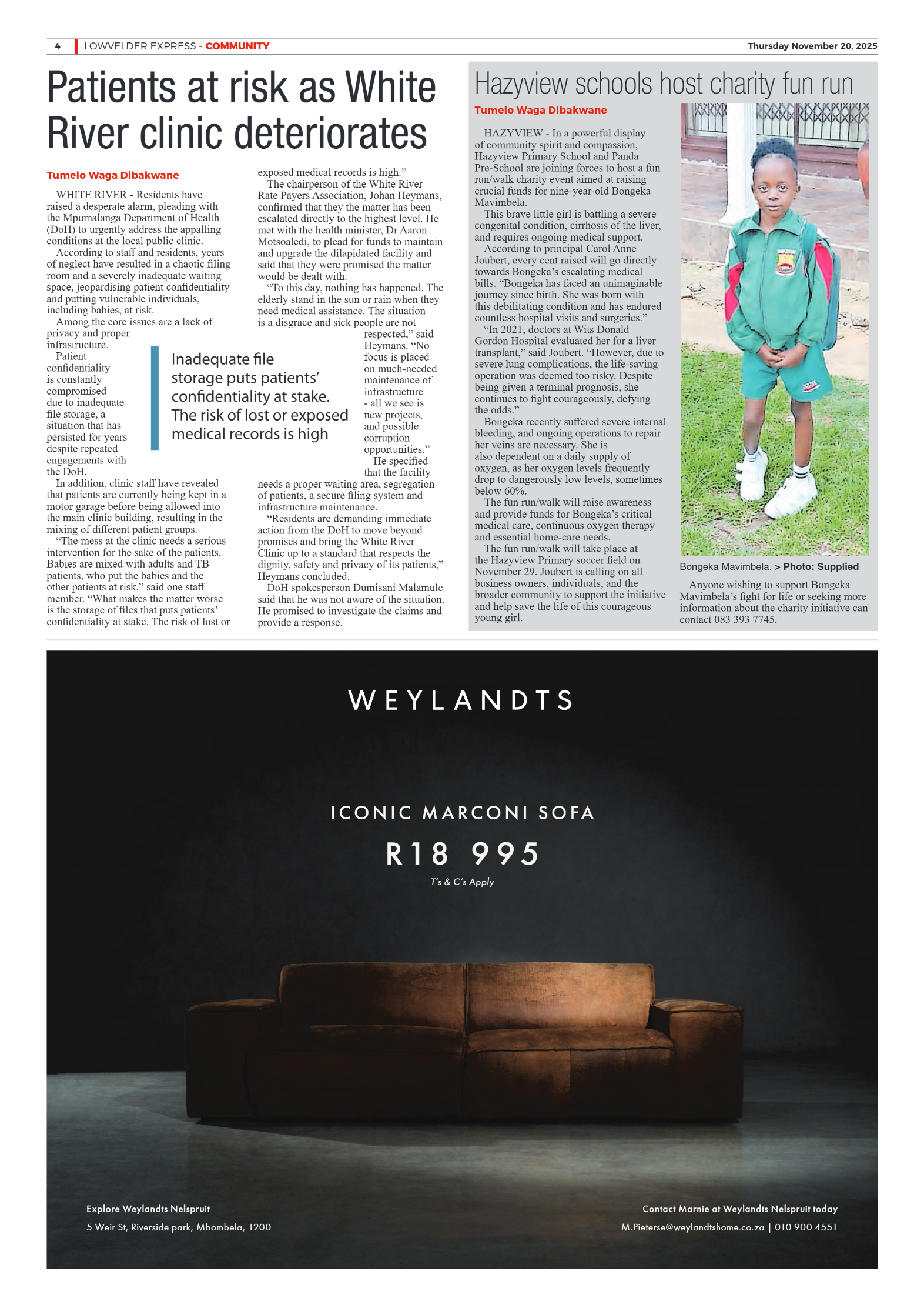 Lowvelder Express 20 November 2025 page 4