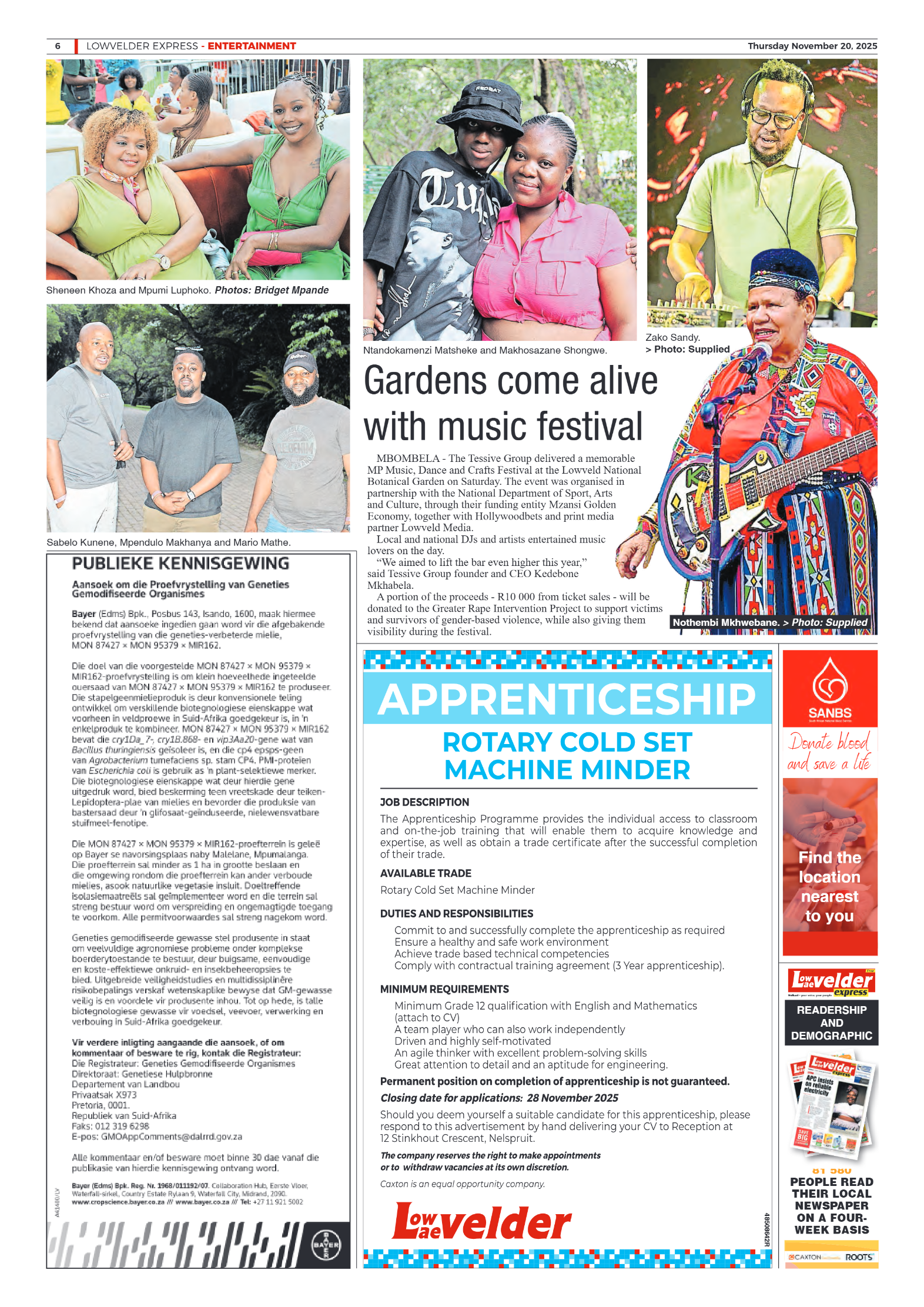 Lowvelder Express 20 November 2025 page 6