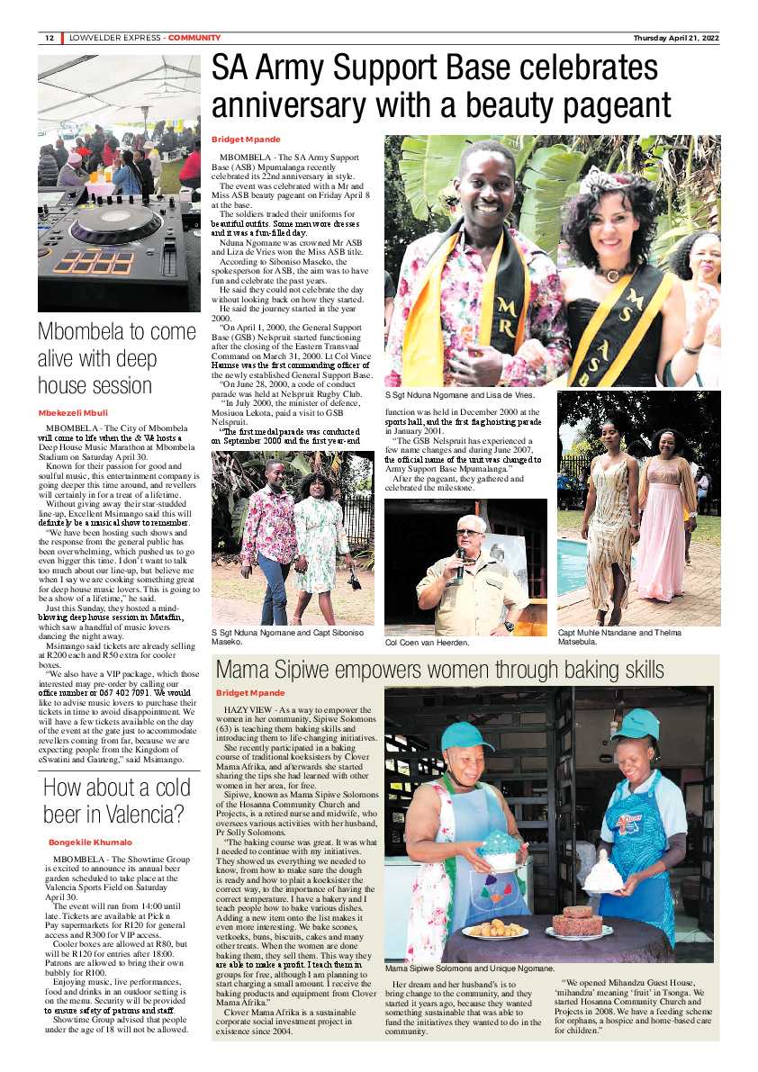 Lowvelder Express 21 April 2022 page 12
