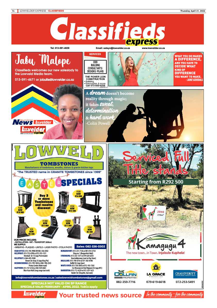 Lowvelder Express 21 April 2022 page 14