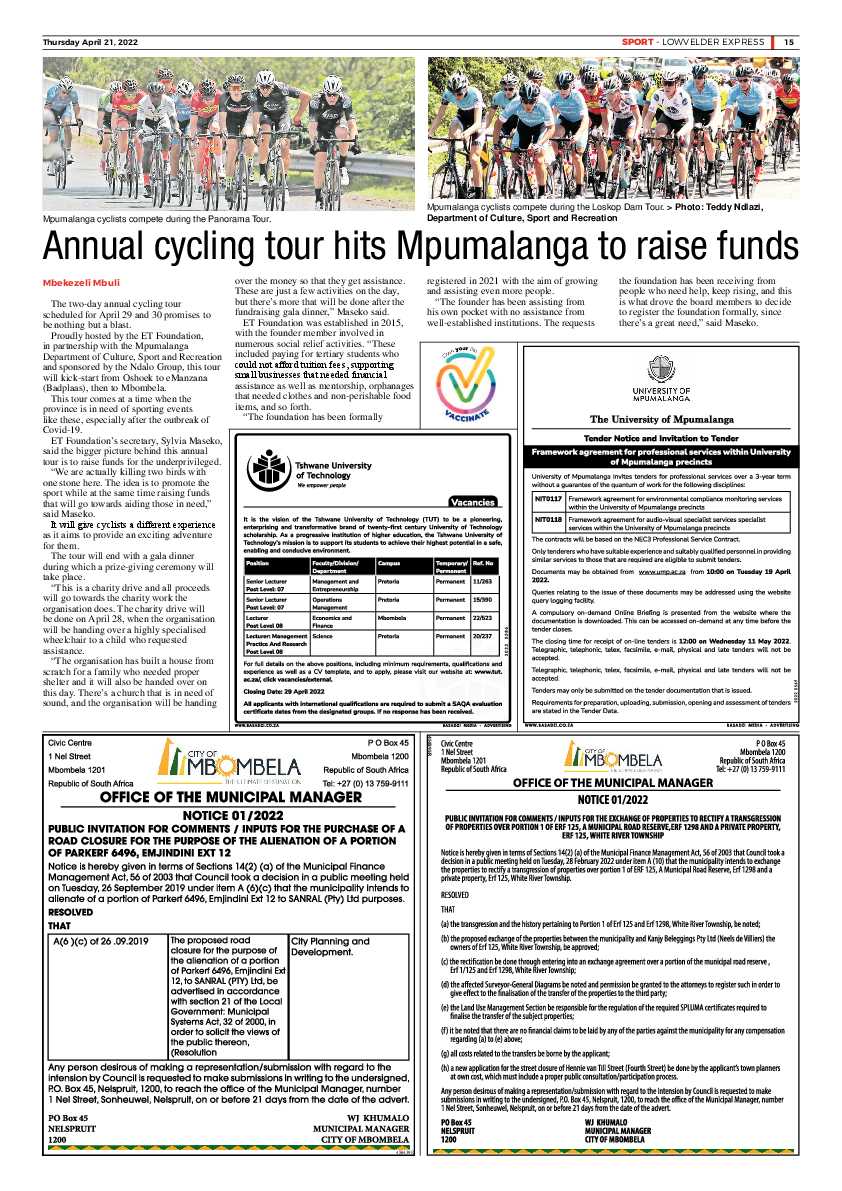 Lowvelder Express 21 April 2022 page 15