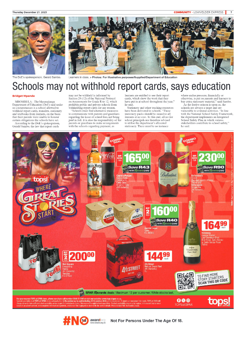 Lowvelder Express 21 December 2023 page 7