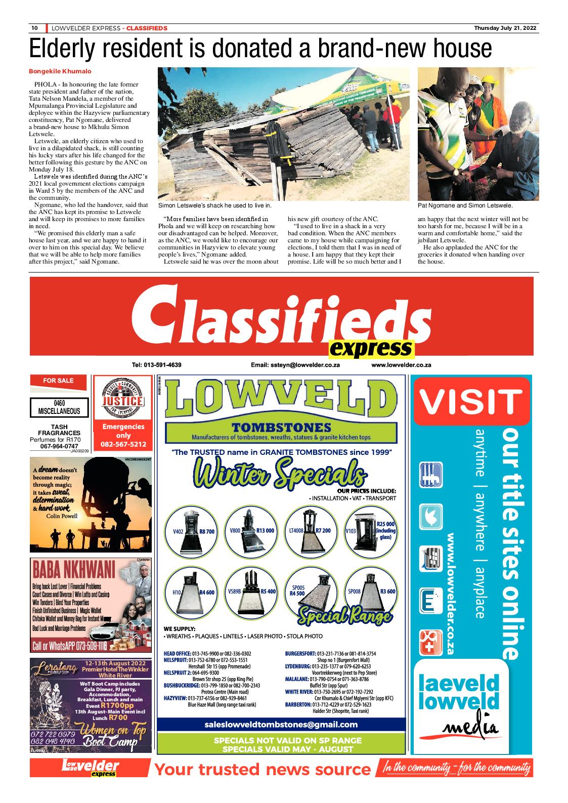 Lowvelder Express 21 July 2022 page 10