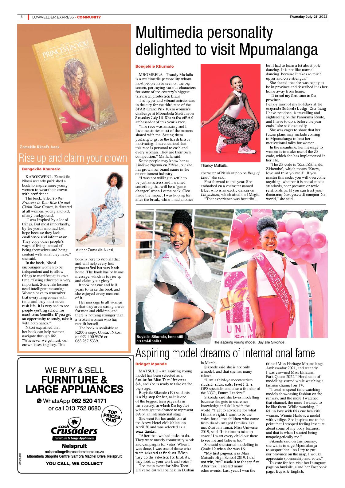 Lowvelder Express 21 July 2022 page 4