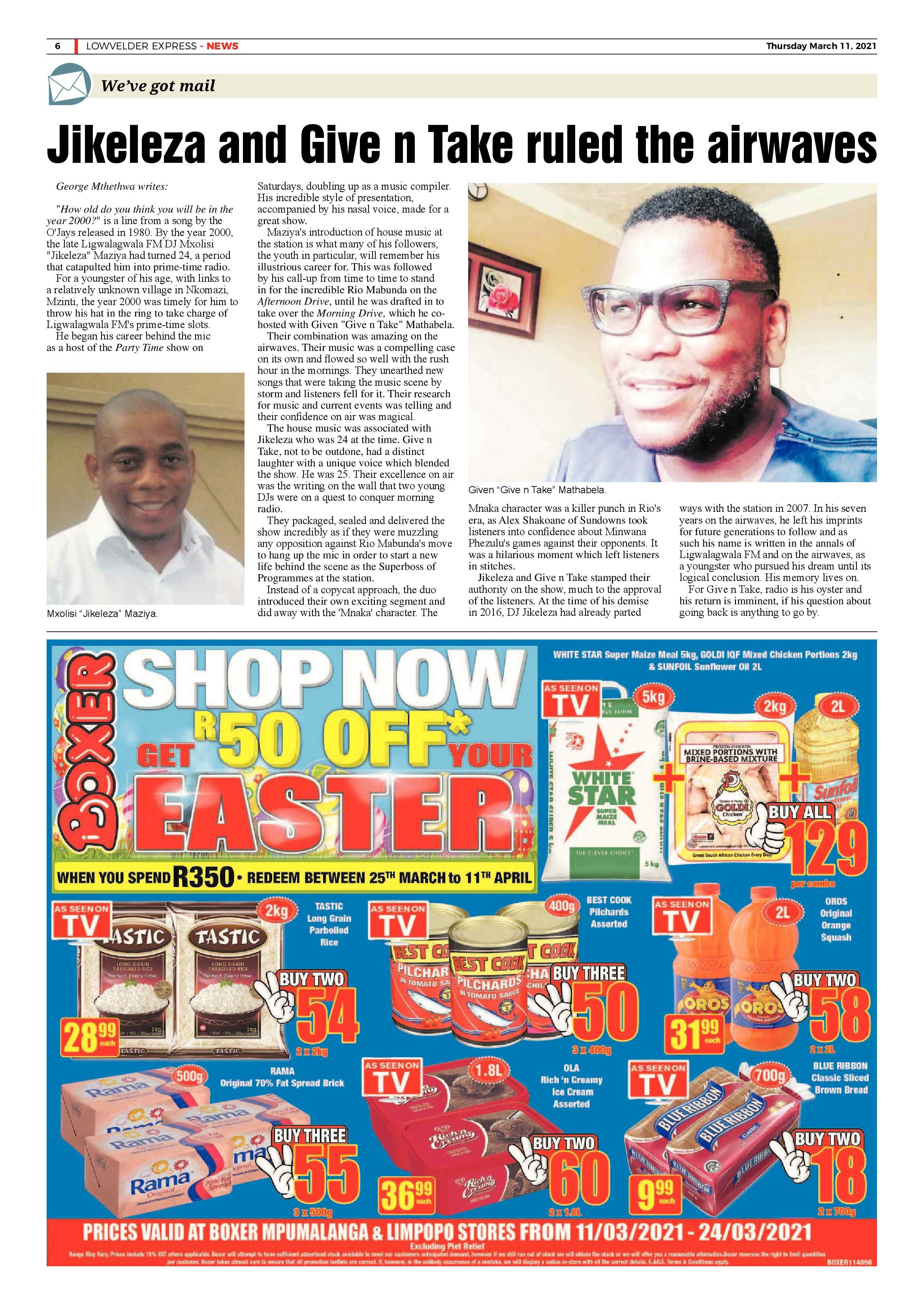Lowvelder Express 21 March 2021 page 6
