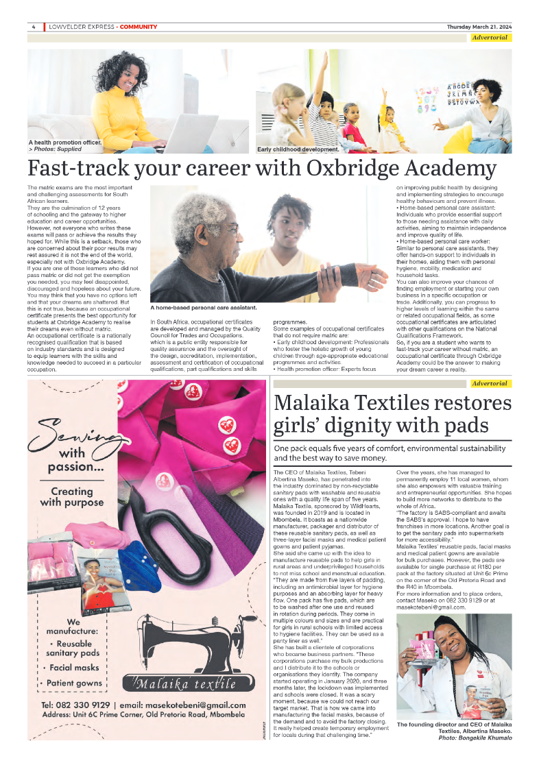Lowvelder Express 21 March 2024 page 4