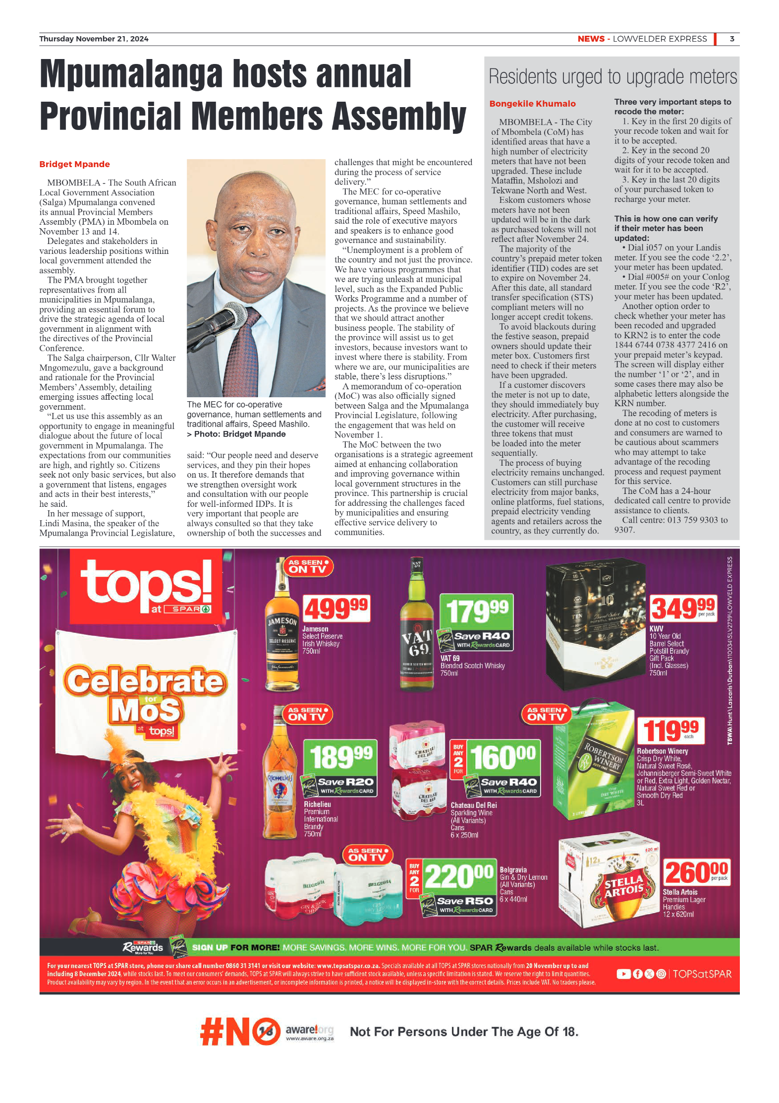 Lowvelder Express 21 November 2024 page 3