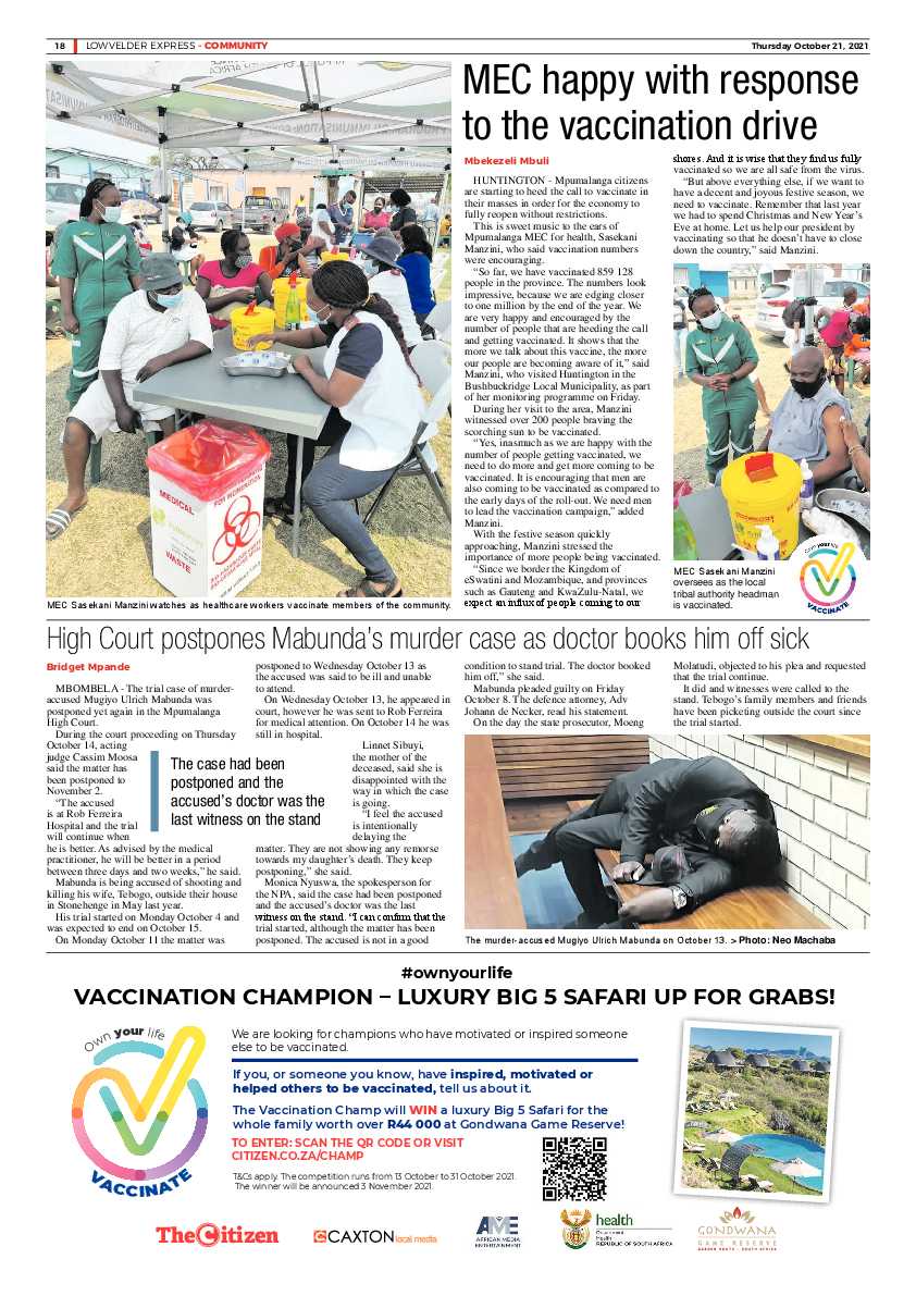Lowvelder Express 21 October 2021 page 17