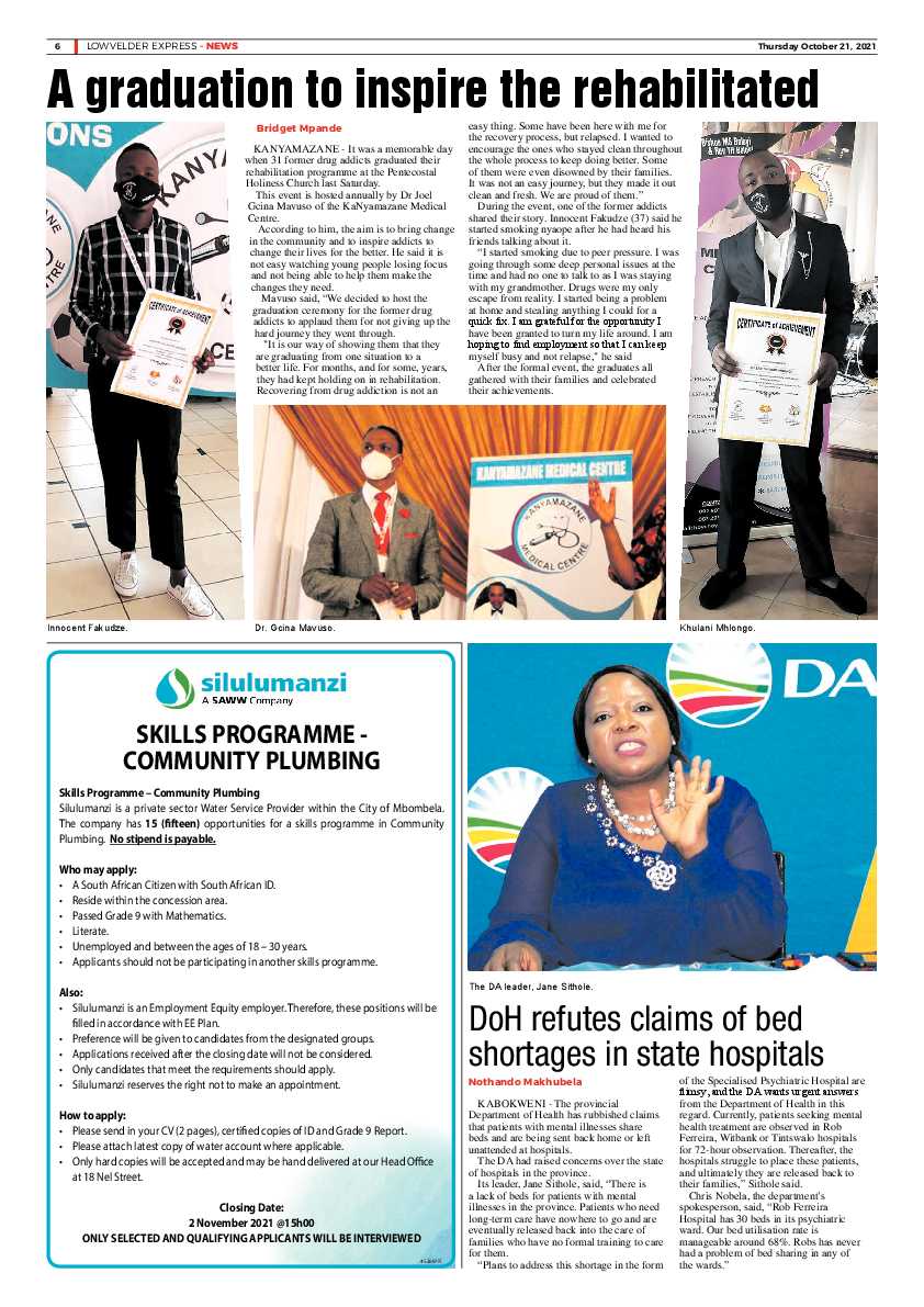 Lowvelder Express 21 October 2021 page 6