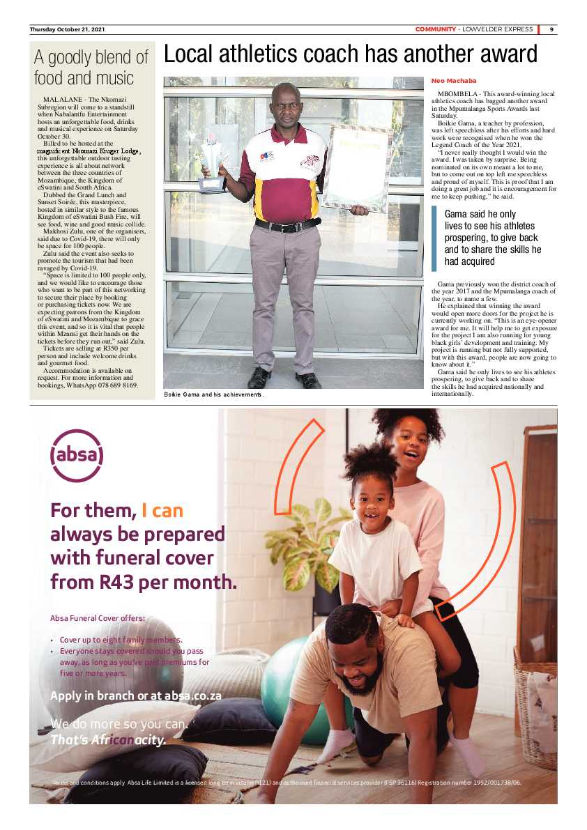 Lowvelder Express 21 October 2021 page 9
