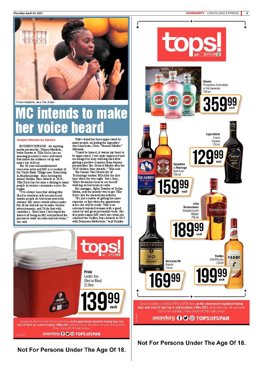 Lowvelder Express 22 April 2021 page 5