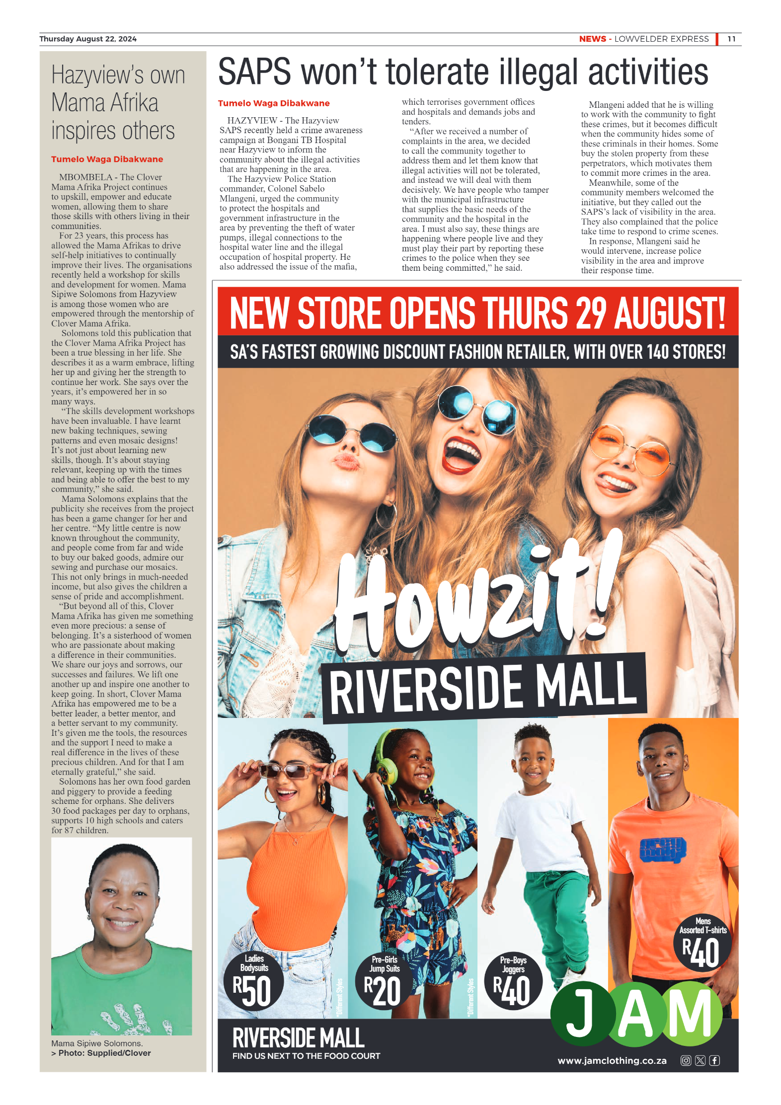 Lowvelder Express 22 August 2024 page 11