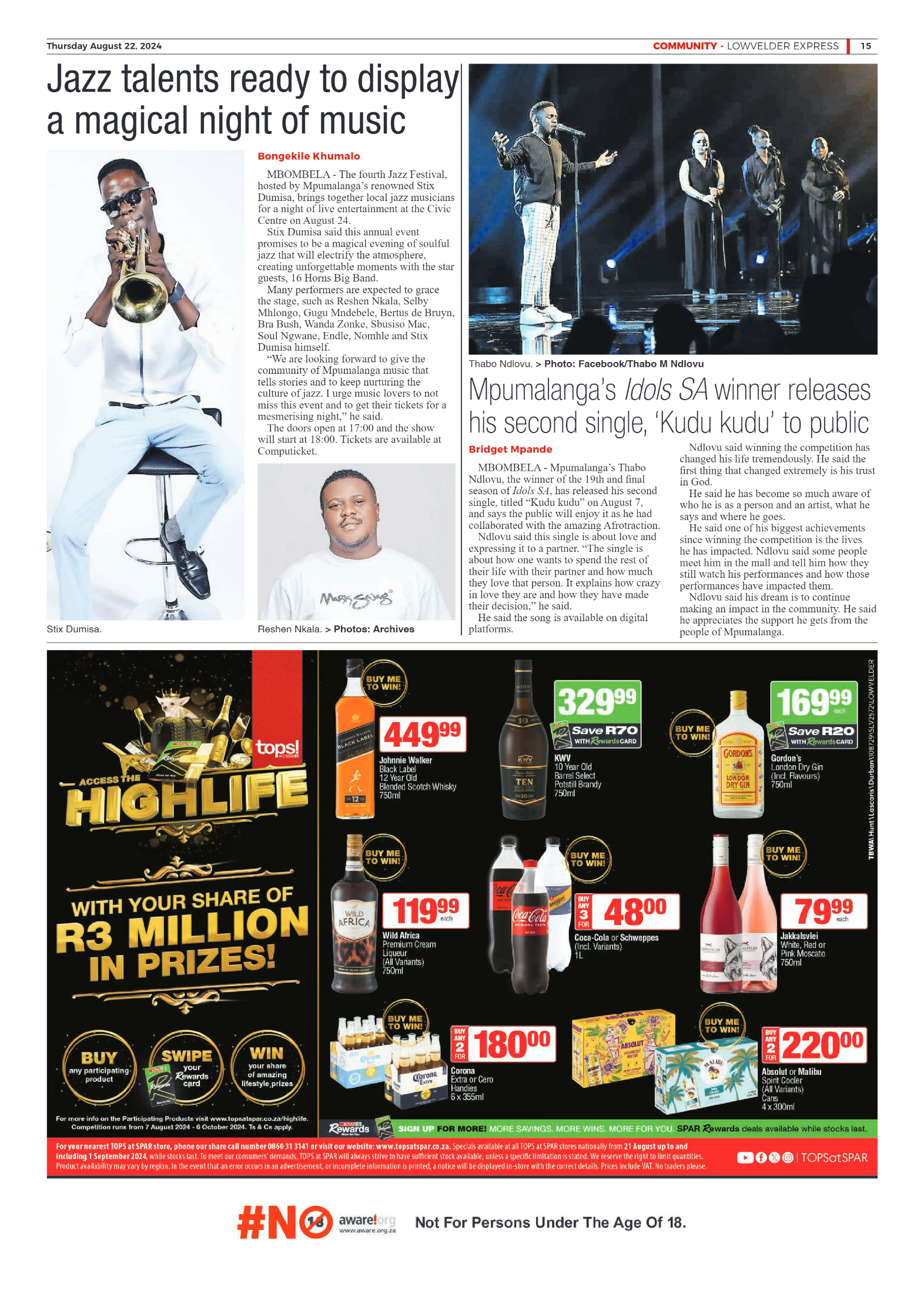 Lowvelder Express 22 August 2024 page 15
