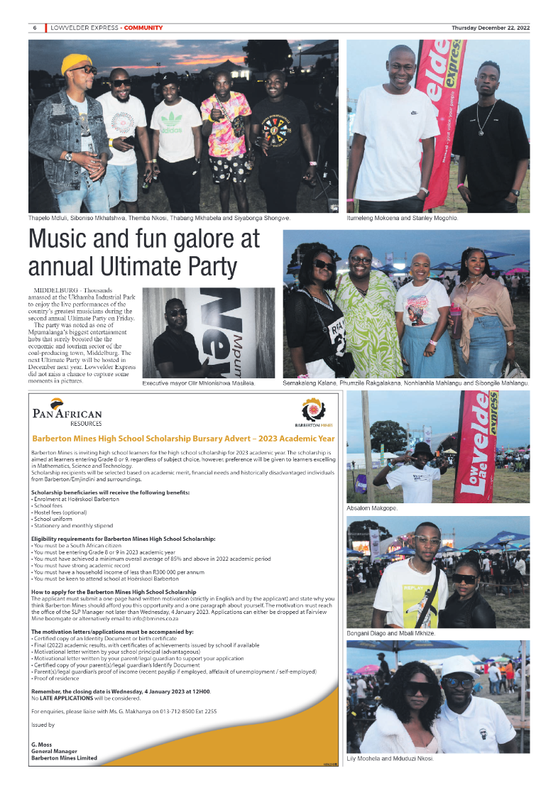 Lowvelder Express 22 December 2022 page 6