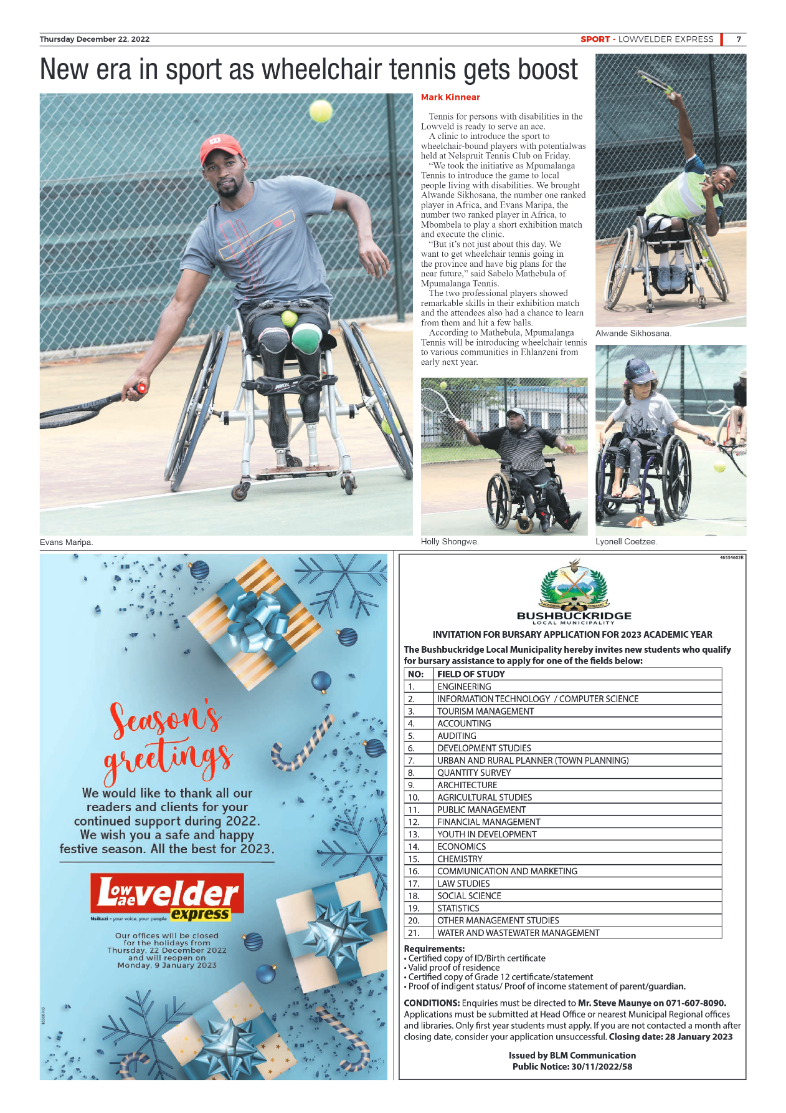 Lowvelder Express 22 December 2022 page 7