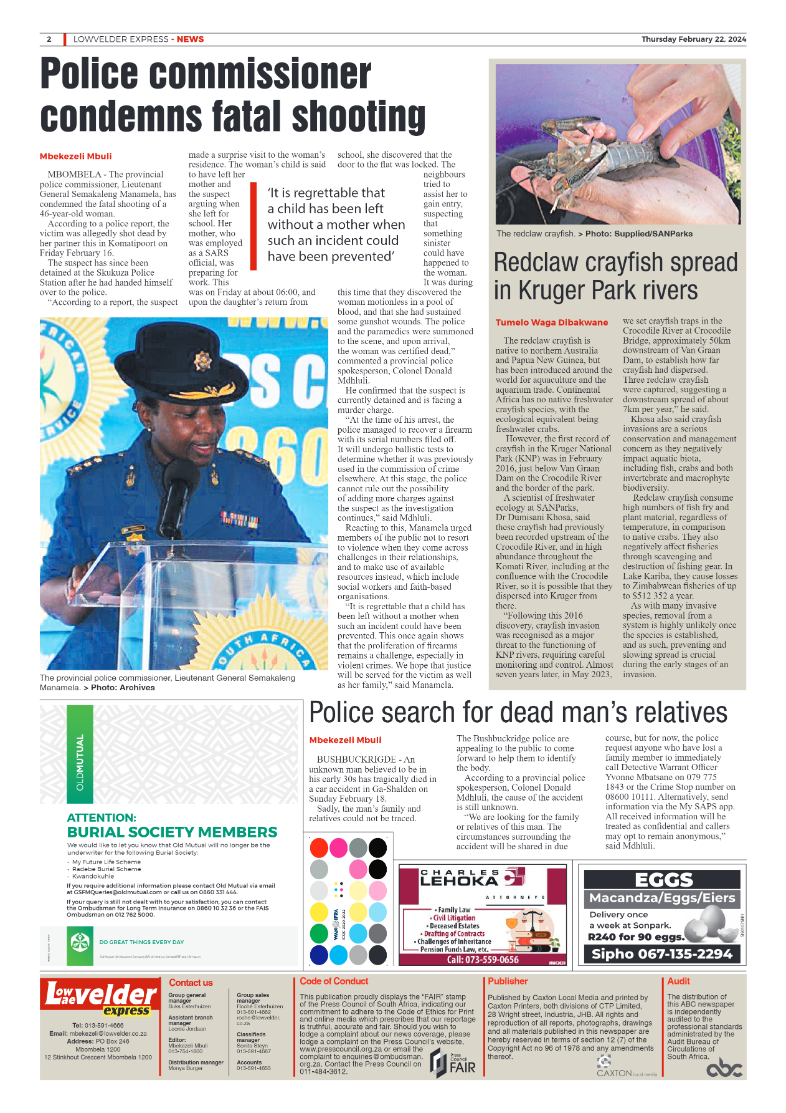 Lowvelder Express 22 February 2024 page 2