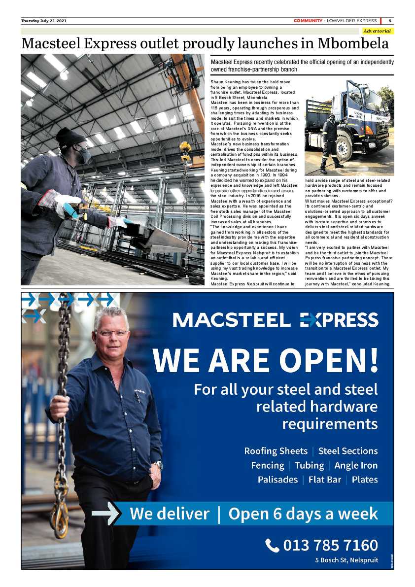Lowvelder Express 22 July 2021 page 5