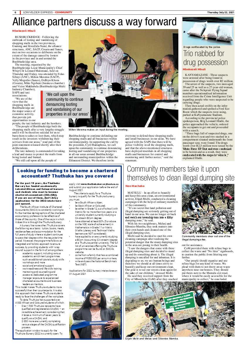 Lowvelder Express 22 July 2021 page 6