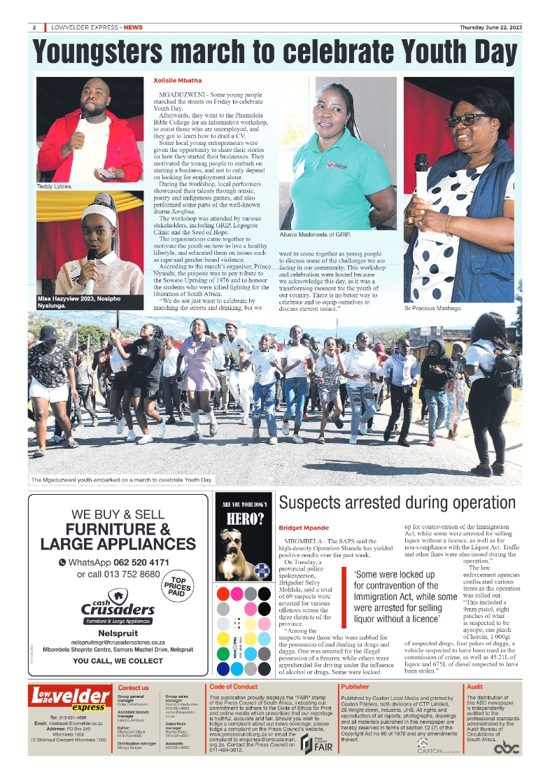 Lowvelder Express 22 June 2023 page 2