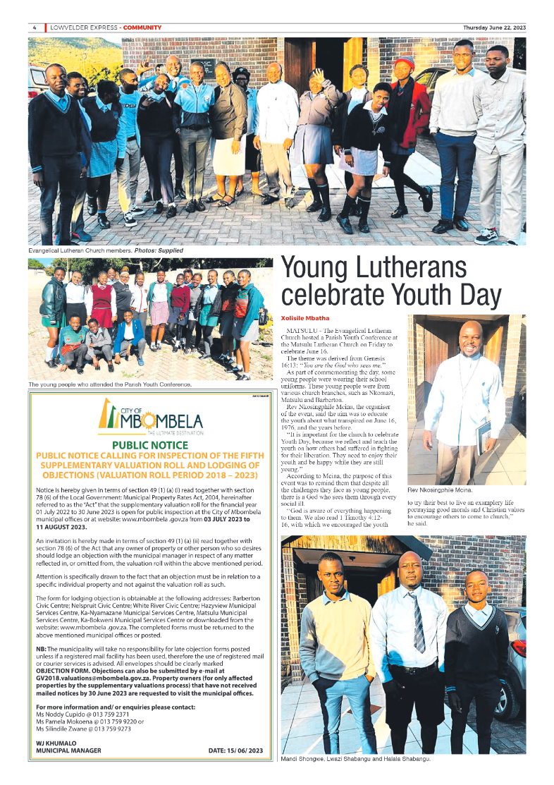 Lowvelder Express 22 June 2023 page 4
