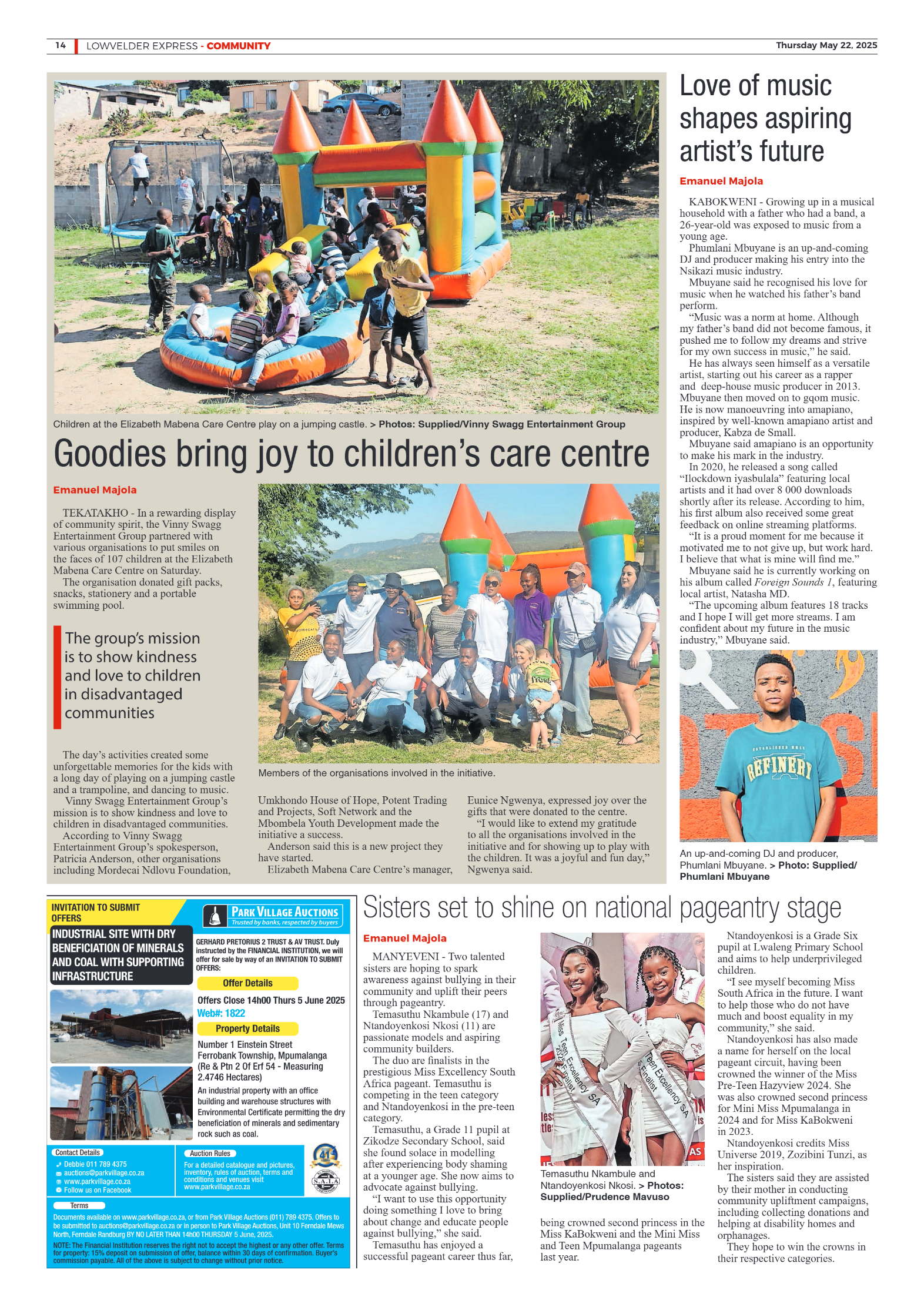 Lowvelder Express 22 May 2025 page 14