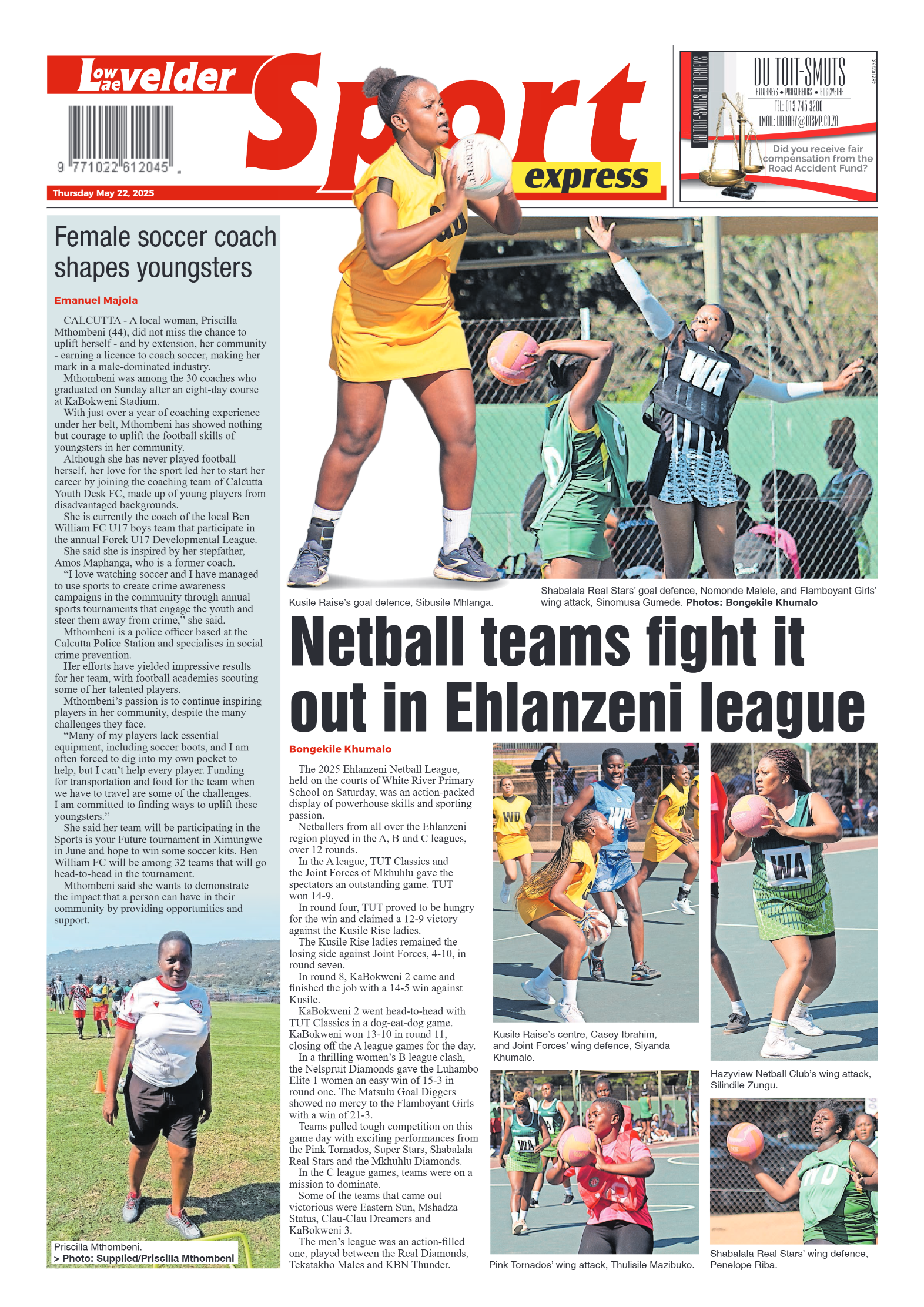 Lowvelder Express 22 May 2025 page 16