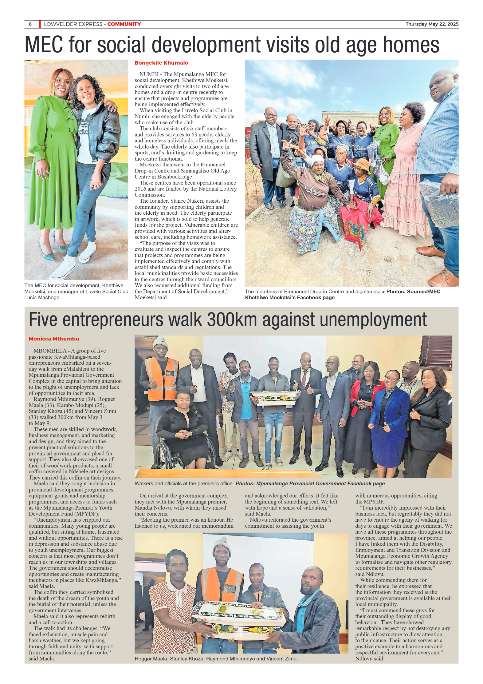 Lowvelder Express 22 May 2025 page 6