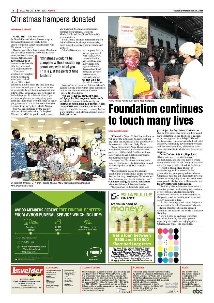 Lowvelder Express 23 December 2021 page 2