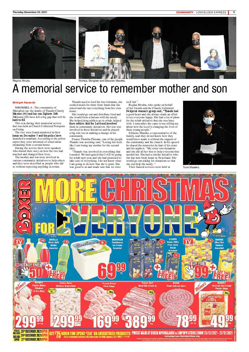Lowvelder Express 23 December 2021 page 5