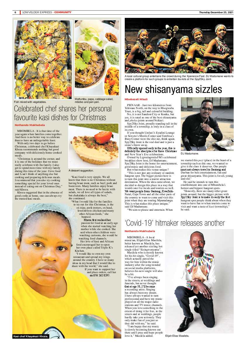 Lowvelder Express 23 December 2021 page 6