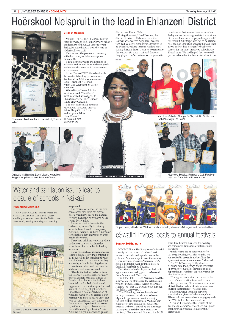 Lowvelder Express 23 February 2023 page 18