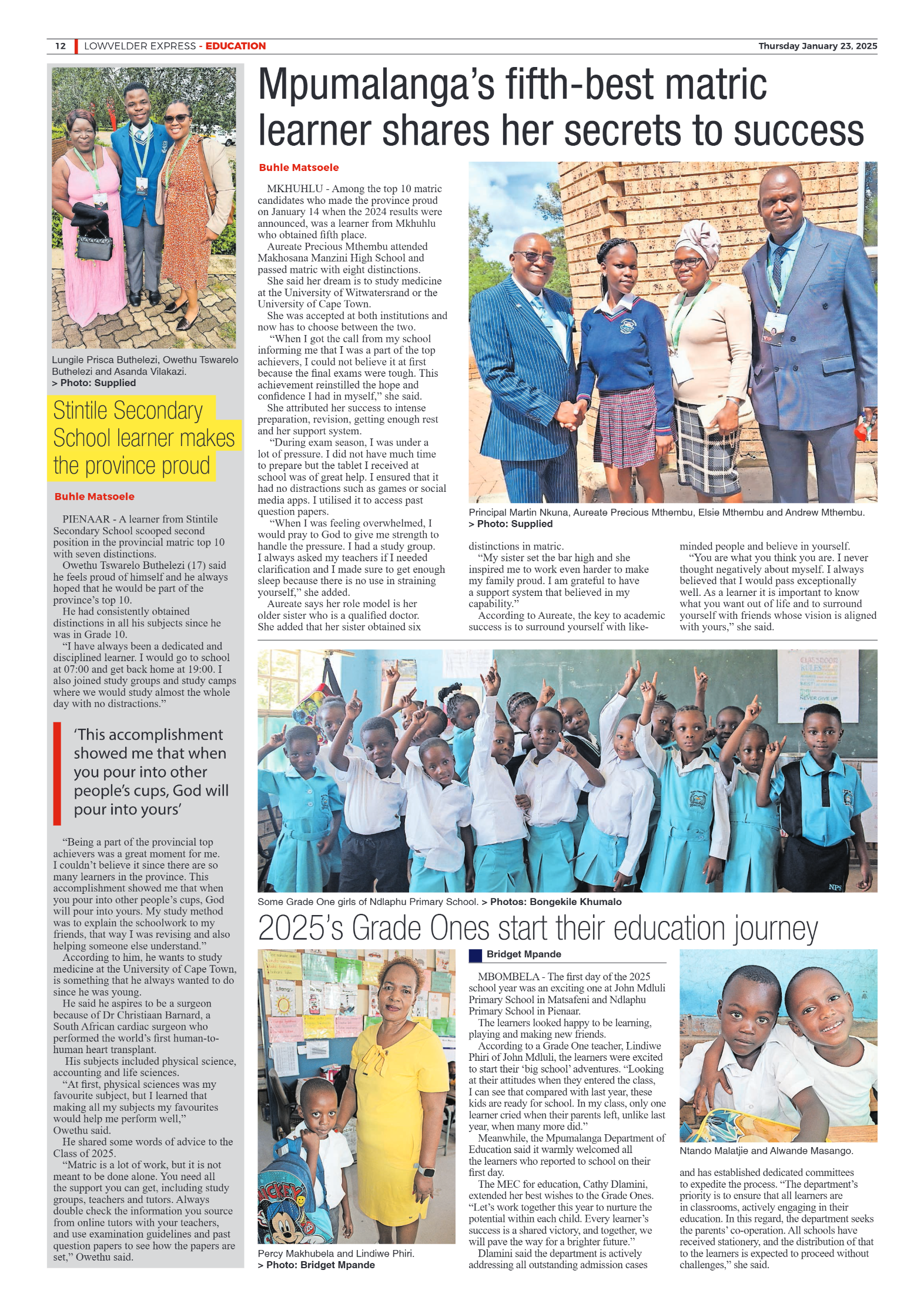 Lowvelder Express 23 January 2025 page 12
