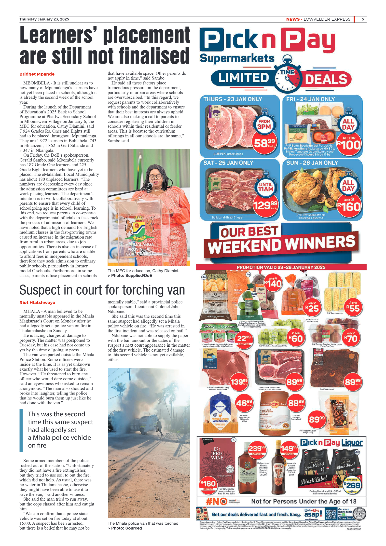 Lowvelder Express 23 January 2025 page 5