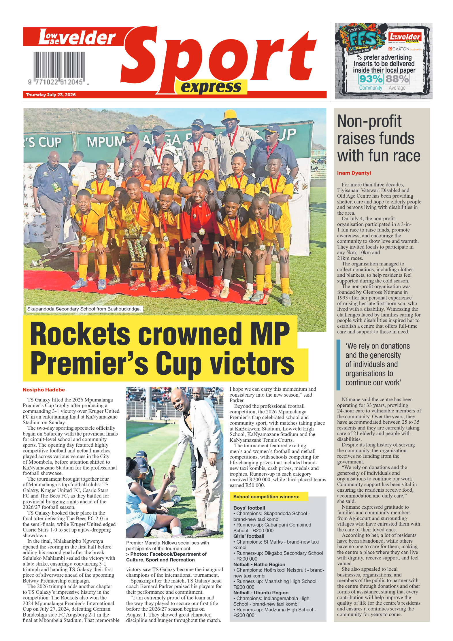 Lowvelder Express 23 July 2016 page 12