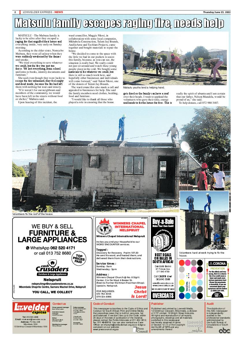 Lowvelder Express 23 June 2022 page 2