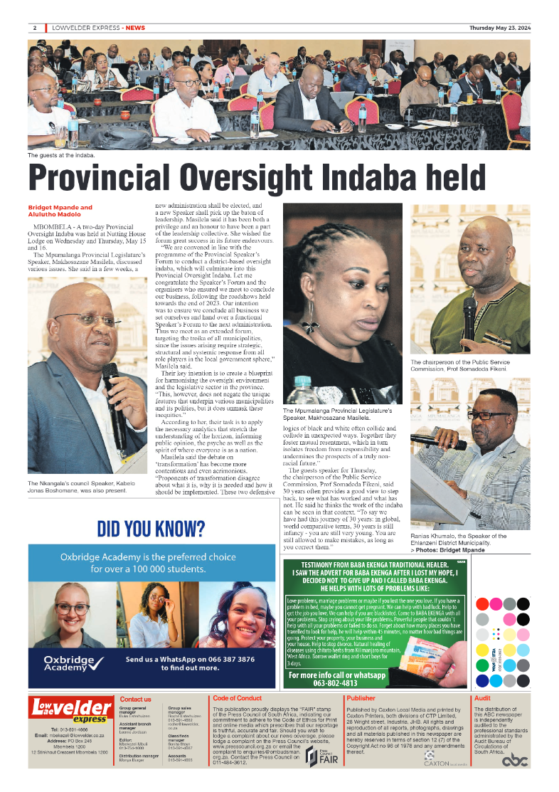 Lowvelder Express 23 May 2023 page 2