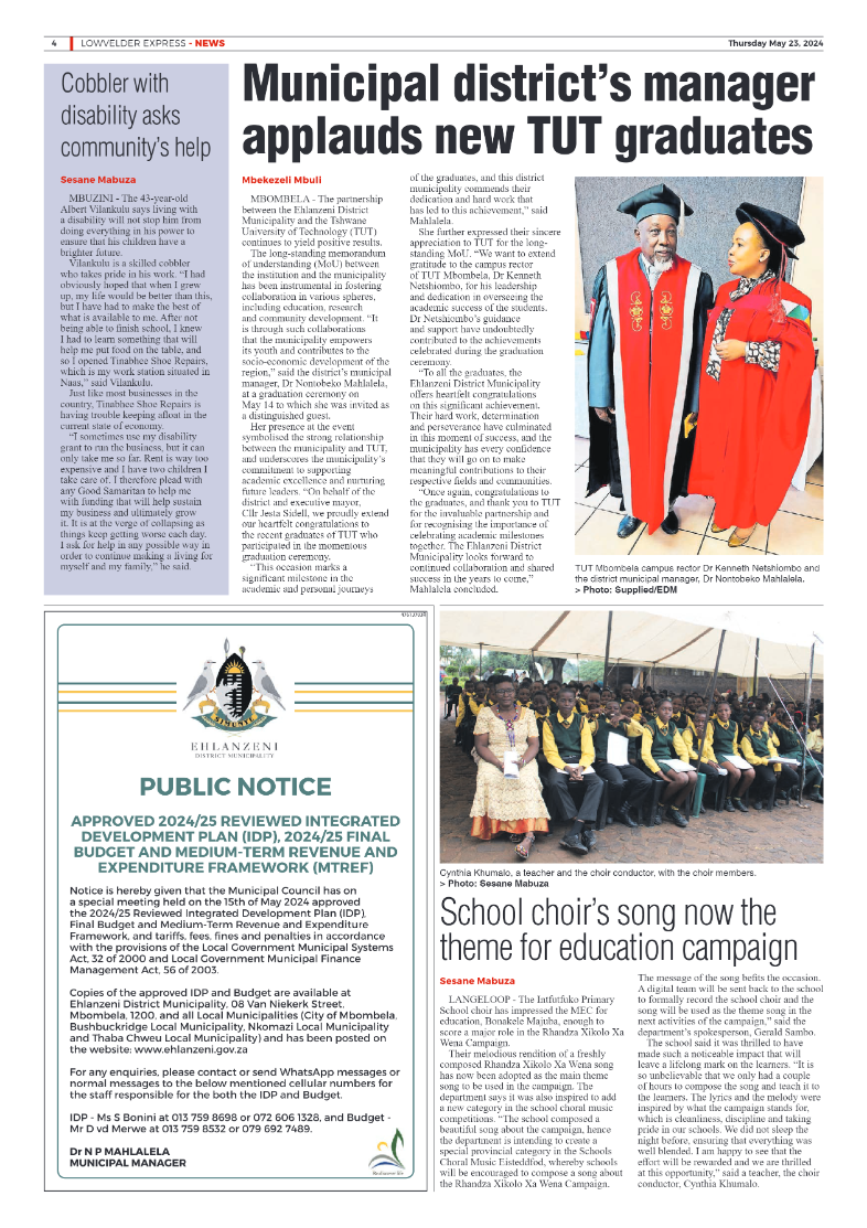 Lowvelder Express 23 May 2023 page 4