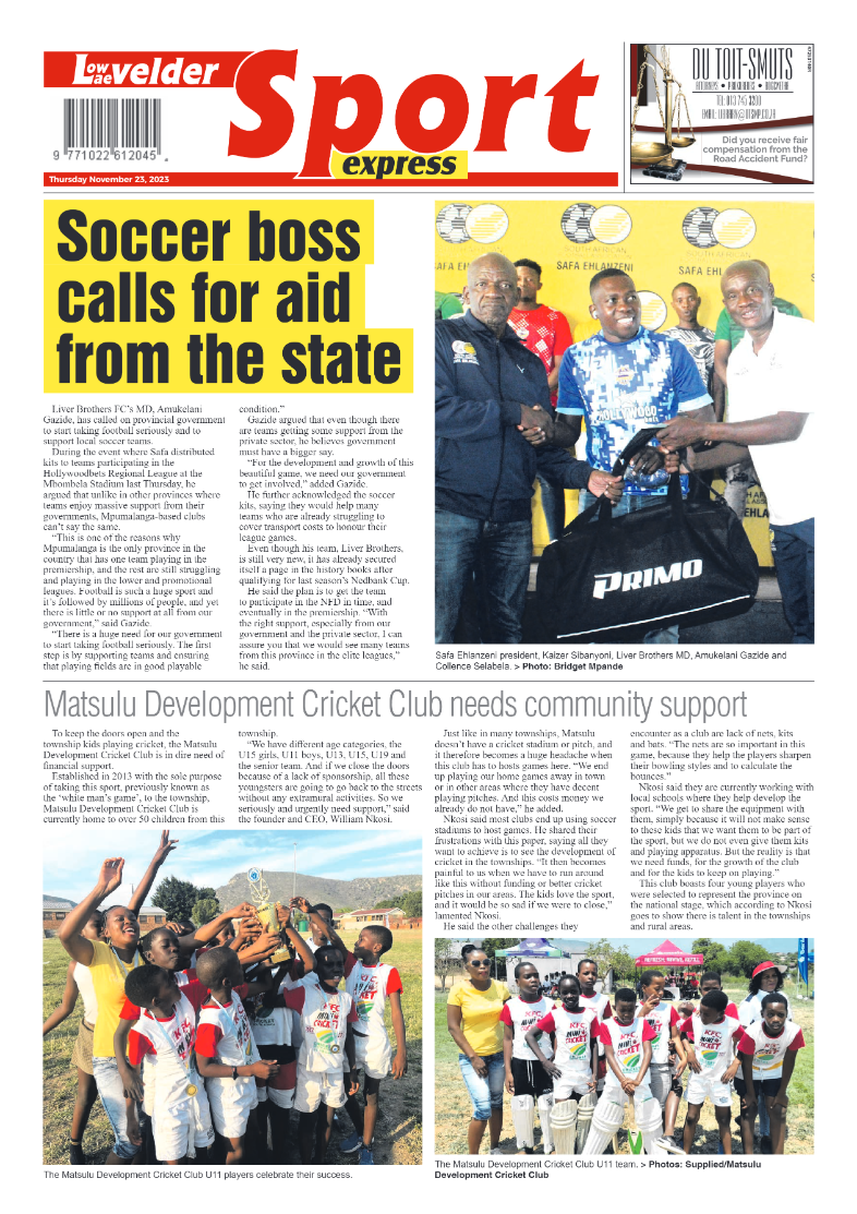 Lowvelder Express 23 November 2023 page 20