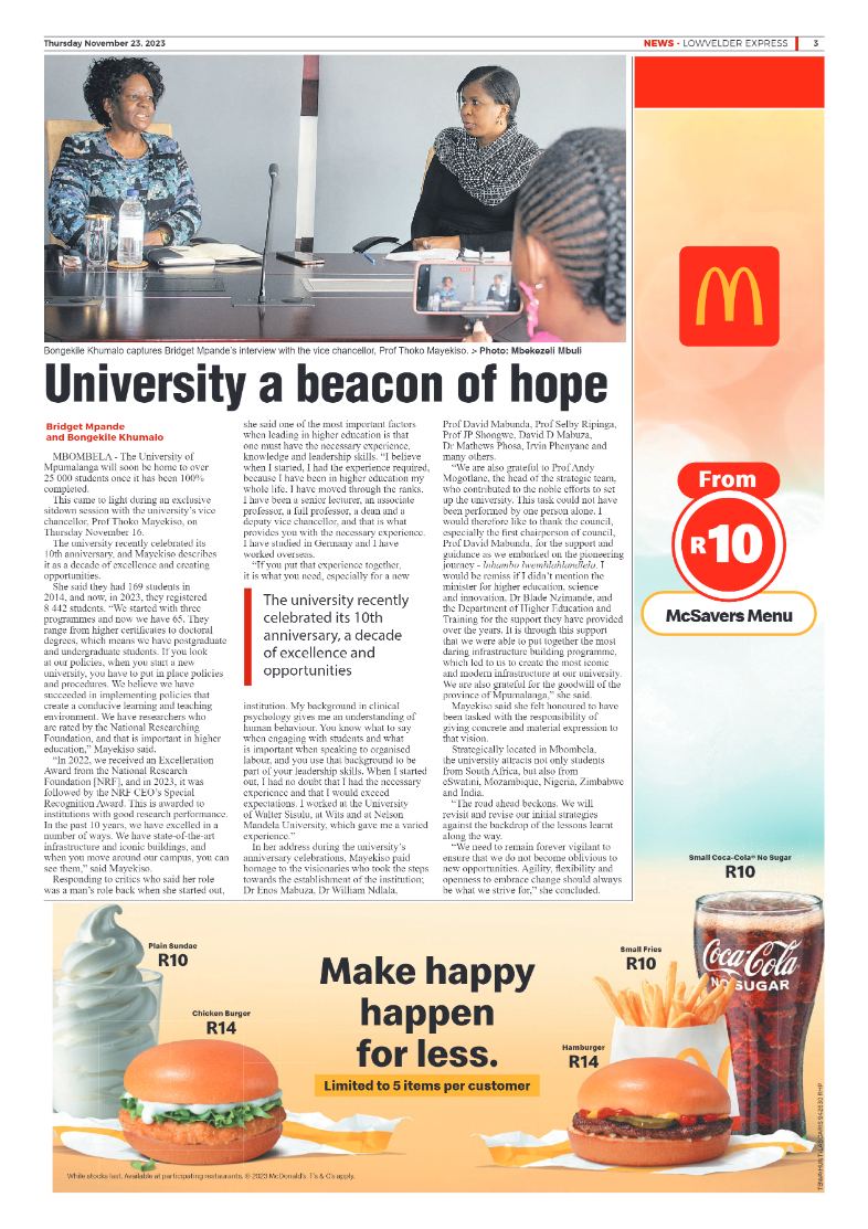 Lowvelder Express 23 November 2023 page 3
