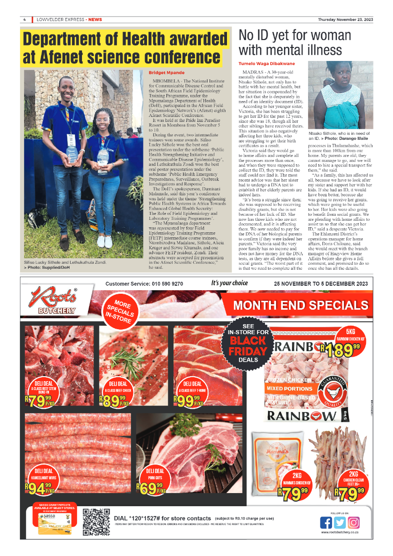 Lowvelder Express 23 November 2023 page 4