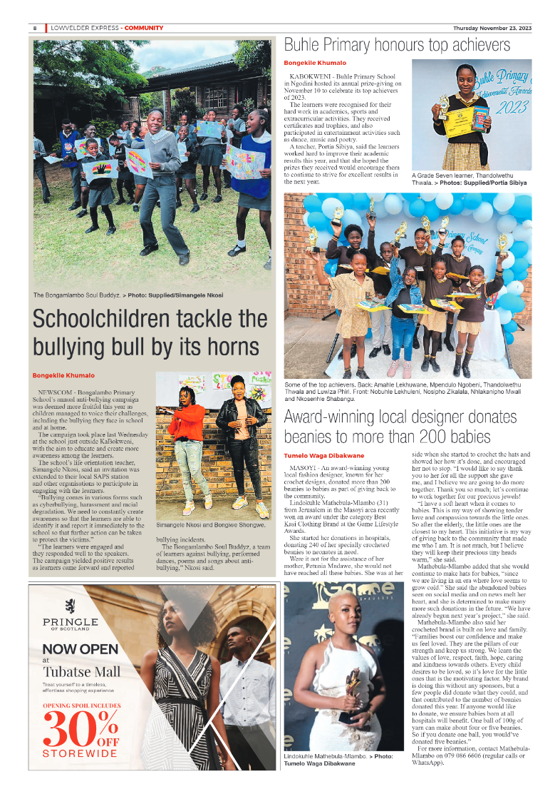 Lowvelder Express 23 November 2023 page 8