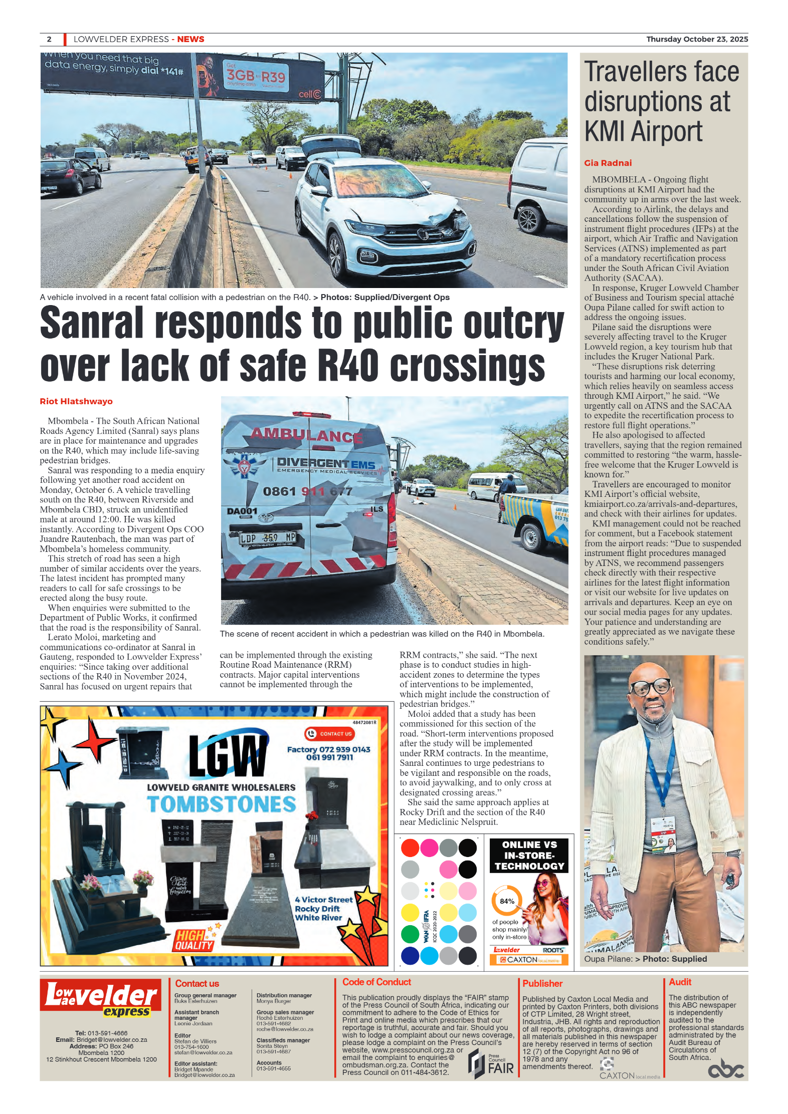 Lowvelder Express 23 October 2025 page 2